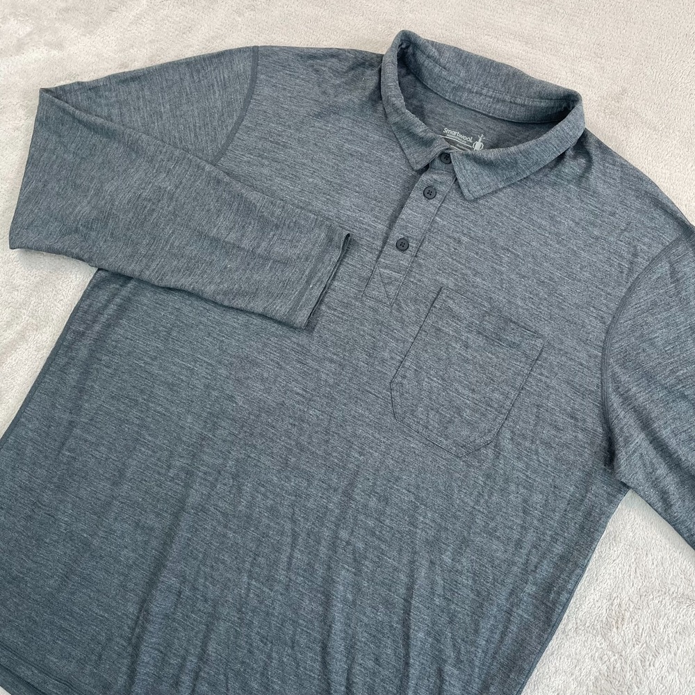SmartWool Merino Sport 150 Polo Shirt Men XL Charcoal Performance NWOT $130